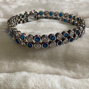 Sterling silver cz tennis bracelet